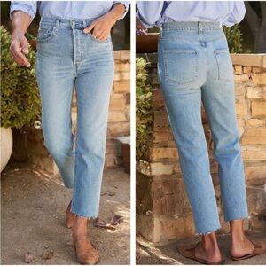 NEW Frank & Eileen MONAGHAN Straight Leg Jeans 1990 Wash 28 Italian Denim G12